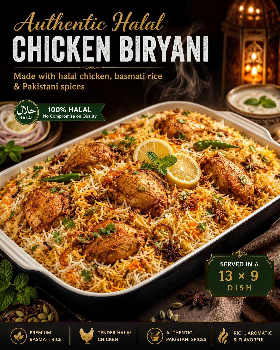 Chicken Biryani (Full Dish)