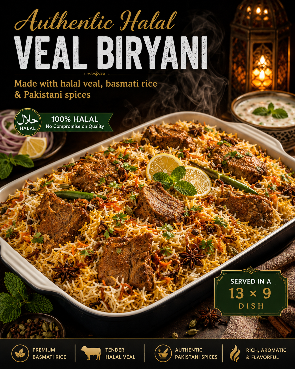 Veal Biryani ( Half Dish)