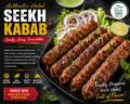 Chicken Seekh Kabab (6 Kababs)